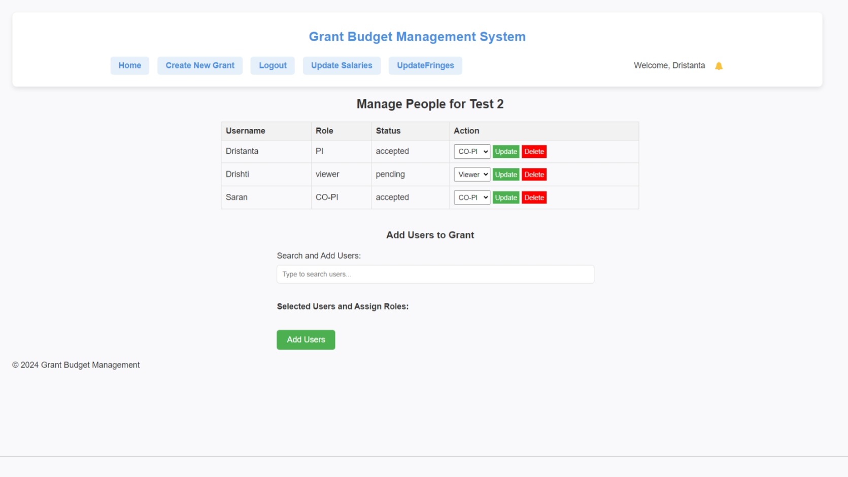 Manage People Screenshot